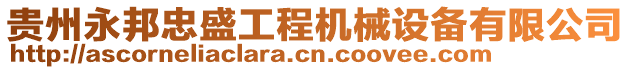 貴州永邦忠盛工程機械設備有限公司