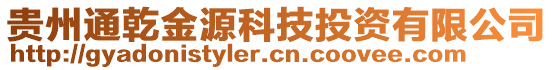 貴州通乾金源科技投資有限公司