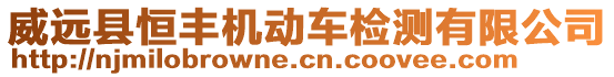 威遠(yuǎn)縣恒豐機(jī)動(dòng)車檢測(cè)有限公司