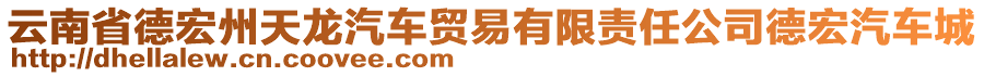 云南省德宏州天龍汽車(chē)貿(mào)易有限責(zé)任公司德宏汽車(chē)城