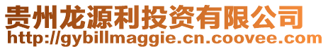 貴州龍源利投資有限公司