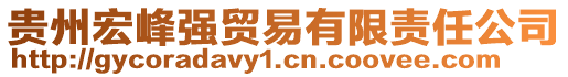 貴州宏峰強(qiáng)貿(mào)易有限責(zé)任公司