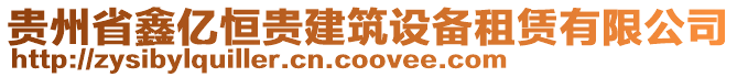 貴州省鑫億恒貴建筑設(shè)備租賃有限公司