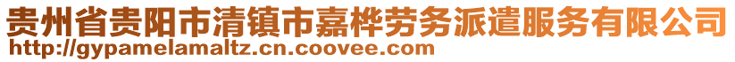 貴州省貴陽市清鎮(zhèn)市嘉樺勞務(wù)派遣服務(wù)有限公司