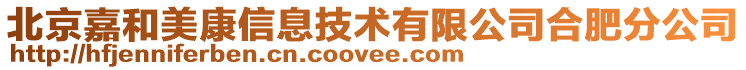 北京嘉和美康信息技術(shù)有限公司合肥分公司