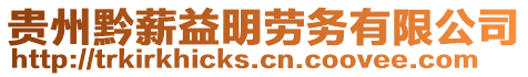 貴州黔薪益明勞務(wù)有限公司