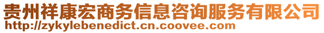 贵州祥康宏商务信息咨询服务有限公司