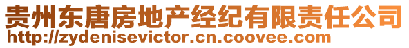 貴州東唐房地產(chǎn)經(jīng)紀(jì)有限責(zé)任公司