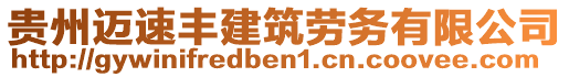 貴州邁速豐建筑勞務(wù)有限公司