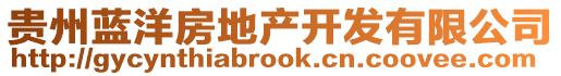 貴州藍(lán)洋房地產(chǎn)開(kāi)發(fā)有限公司