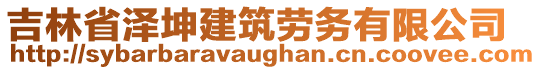 吉林省澤坤建筑勞務(wù)有限公司