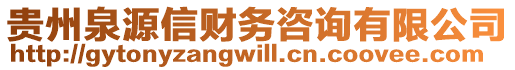 貴州泉源信財務(wù)咨詢有限公司