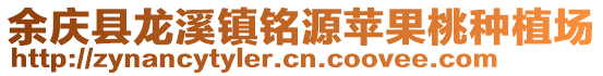 余慶縣龍溪鎮(zhèn)銘源蘋果桃種植場(chǎng)