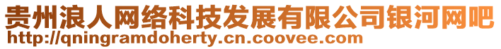 貴州浪人網(wǎng)絡(luò)科技發(fā)展有限公司銀河網(wǎng)吧