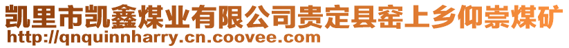 凱里市凱鑫煤業(yè)有限公司貴定縣窯上鄉(xiāng)仰崇煤礦