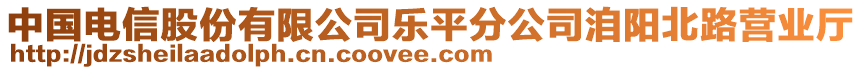 中國電信股份有限公司樂平分公司洎陽北路營業(yè)廳