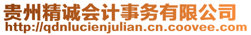 貴州精誠會(huì)計(jì)事務(wù)有限公司