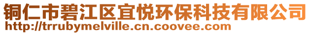 銅仁市碧江區(qū)宜悅環(huán)保科技有限公司