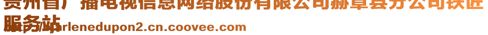 貴州省廣播電視信息網(wǎng)絡股份有限公司赫章縣分公司鐵匠
服務站