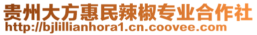 貴州大方惠民辣椒專業(yè)合作社