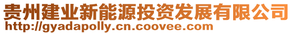 貴州建業(yè)新能源投資發(fā)展有限公司