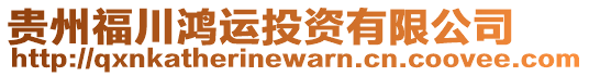 貴州福川鴻運(yùn)投資有限公司