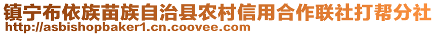 鎮(zhèn)寧布依族苗族自治縣農(nóng)村信用合作聯(lián)社打幫分社