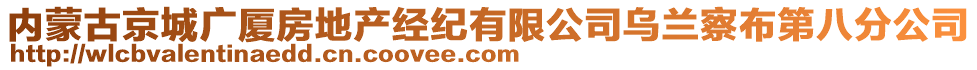 內(nèi)蒙古京城廣廈房地產(chǎn)經(jīng)紀(jì)有限公司烏蘭察布第八分公司