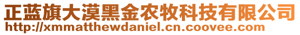 正藍(lán)旗大漠黑金農(nóng)牧科技有限公司