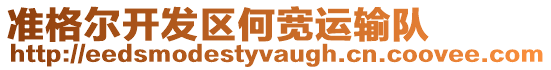 準(zhǔn)格爾開發(fā)區(qū)何寬運(yùn)輸隊(duì)