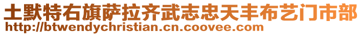 土默特右旗薩拉齊武志忠天豐布藝門市部