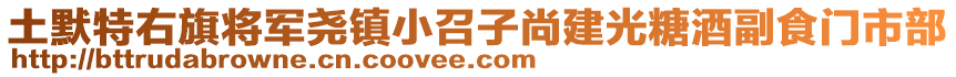 土默特右旗將軍堯鎮(zhèn)小召子尚建光糖酒副食門市部