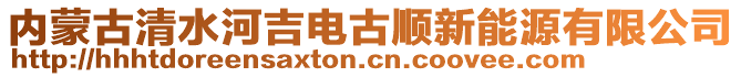 內(nèi)蒙古清水河吉電古順新能源有限公司