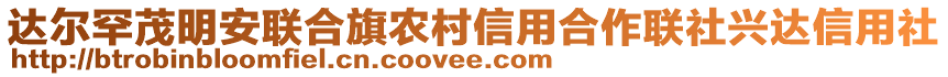 达尔罕茂明安联合旗农村信用合作联社兴达信用社