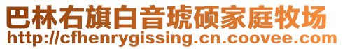 巴林右旗白音琥碩家庭牧場