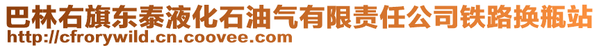 巴林右旗东泰液化石油气有限责任公司铁路换瓶站