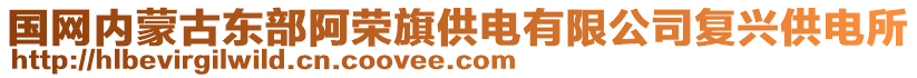 國網(wǎng)內(nèi)蒙古東部阿榮旗供電有限公司復(fù)興供電所