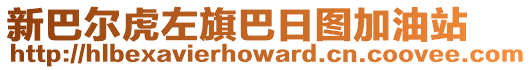 新巴爾虎左旗巴日?qǐng)D加油站