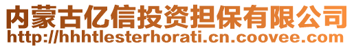 內(nèi)蒙古億信投資擔保有限公司