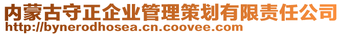 內(nèi)蒙古守正企業(yè)管理策劃有限責(zé)任公司