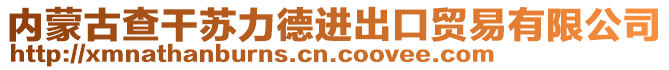 內(nèi)蒙古查干蘇力德進(jìn)出口貿(mào)易有限公司