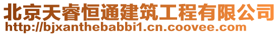 北京天睿恒通建筑工程有限公司