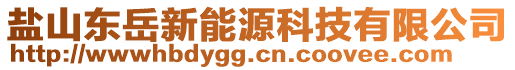 鹽山東岳新能源科技有限公司