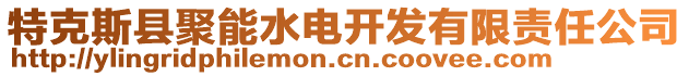 特克斯縣聚能水電開發(fā)有限責(zé)任公司