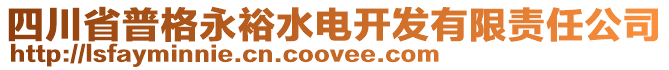 四川省普格永裕水電開發(fā)有限責(zé)任公司