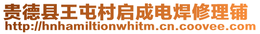 貴德縣王屯村啟成電焊修理鋪