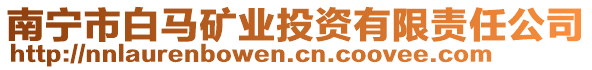 南寧市白馬礦業(yè)投資有限責(zé)任公司