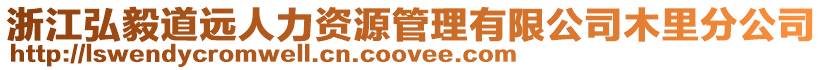 浙江弘毅道遠人力資源管理有限公司木里分公司