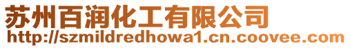 蘇州百潤化工有限公司