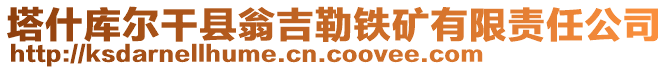 塔什庫爾干縣翁吉勒鐵礦有限責(zé)任公司